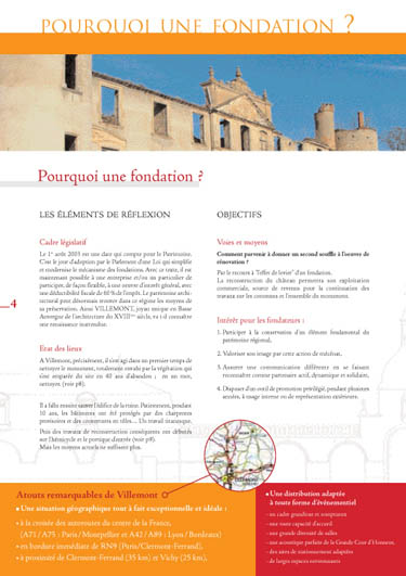 Plaquette de la fondation d'entreprise, page 4