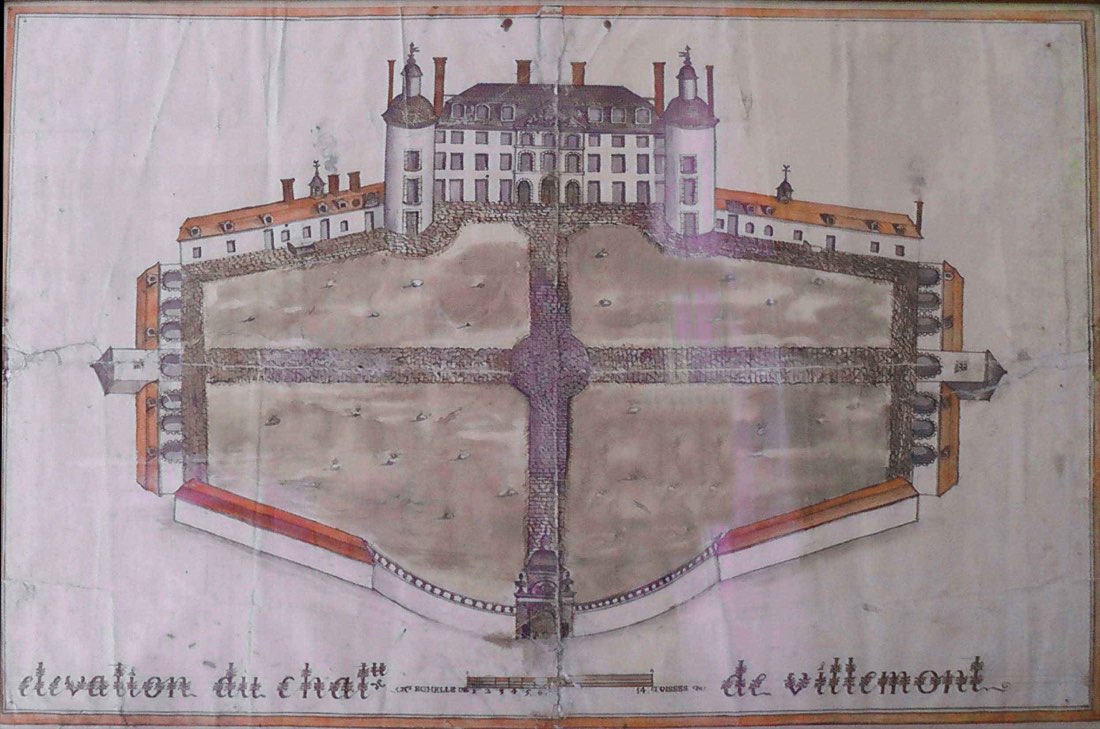 Plan du château au XVIIIe siècle