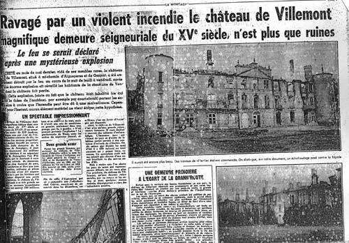 Le Journal La montagne du 4/07/1958