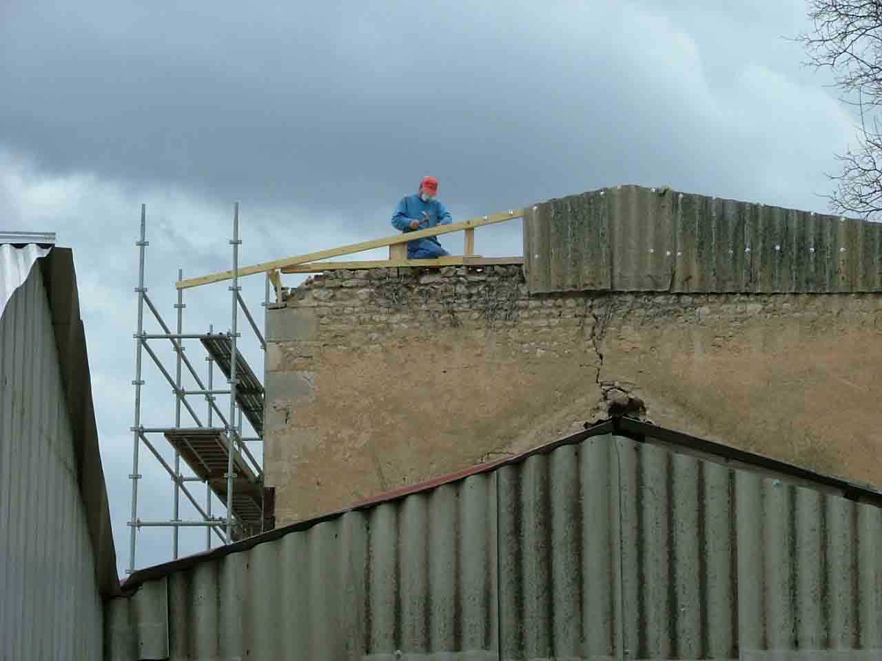 Charpente en cours