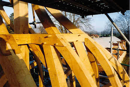 Détail des assemblages chevillés